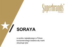 Marka SORAYA wyróżniona tytułem Superbrands Polska Marka 2018