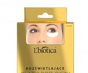 L’biotica Kolagenowe płatki pod oczy z drobinkami złota 'Rozświetlające’- 3×2 szt.