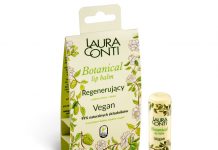 Laura Conti BOTANICAL Lip Balm Vegan z olejkiem monoi i jojoba
